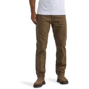 Lee Mens Legendary Relaxed Straight Jean(Teak – Plaid Flannel-lined)