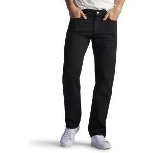 Lee Men’s Regular Fit Straight Leg Jean(Double Black)