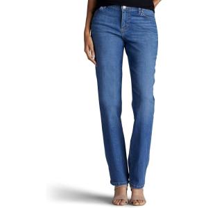 Lee Women’s Petite Relaxed Fit Straight Leg Jean(Meridian Blue)