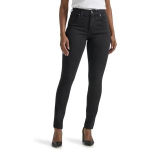 Lee Women’s Petite Ultra Lux Comfort with Flex Motion High Rise Skinny Jean(Black)