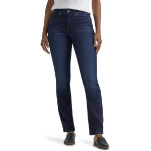 Lee Womens Petite Ultra Lux Comfort with Flex Motion Straight Leg Jean(Main Thrill)
