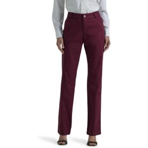Lee Womens Petite Wrinkle Free Relaxed Fit Straight Leg Pant(Rodeo)