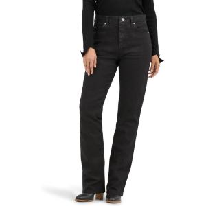 Lee Women’s Relaxed Fit Straight Leg Jean(Black)