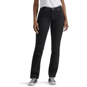 Lee Women’s Relaxed Fit Straight Leg Jean(Black Onyx)