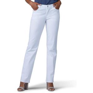 Lee Women’s Relaxed Fit Straight Leg Jean(White)