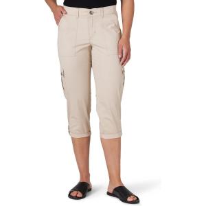 Lee Women’s Ultra Lux Comfort with Flex-to-Go Cargo Capri Pant(Oxford Tan)