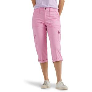 Lee Women’s Ultra Lux Comfort with Flex-to-Go Cargo Capri Pant(Sugar Lilac)