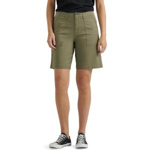 Lee Womens Ultra Lux Comfort with Flex-to-go Utility Bermuda Short(Deep Lichen Green)