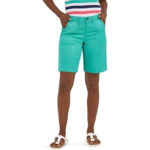 Lee Womens Ultra Lux Comfort with Flex-to-go Utility Bermuda Short(Grassy Green)