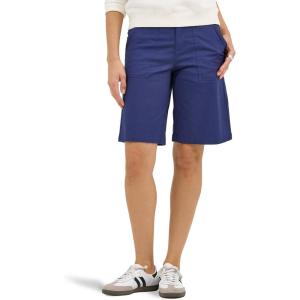 Lee Womens Ultra Lux Comfort with Flex-to-go Utility Bermuda Short(Medieval Blue)