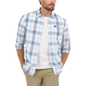 Lee mens All Purpose Classic Fit Long Sleeve Shirt(Orion Plaid)
