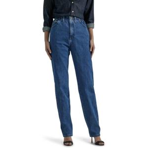 LEE Women’s Relaxed-Fit Side Elastic Tapered-Leg Jean(Pepper Stone)