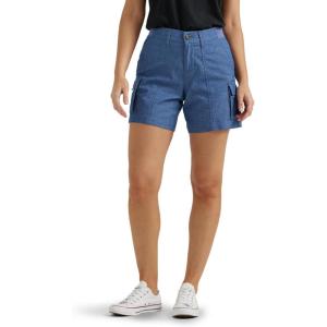 Lee Womens Ultra Lux Comfort with Flex-to-go Cargo Short(Chambray)