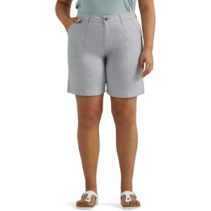 Lee Womens Ultra Lux Comfort with Flex-to-go Cargo Short(Material Gray)