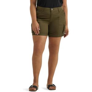 Lee Womens Ultra Lux Comfort with Flex-to-go Cargo Short(Olive Night)