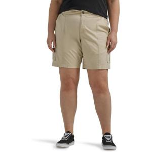 Lee Womens Ultra Lux Comfort with Flex-to-go Cargo Short(Pioneer Beige)