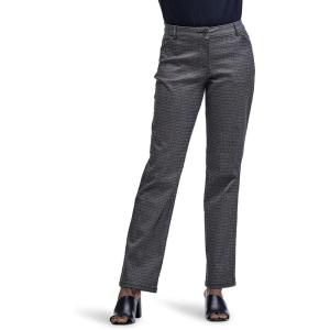 LEE Women’s Relaxed Fit All Day Straight Leg Pant(Black/White Rockhill Plaid)