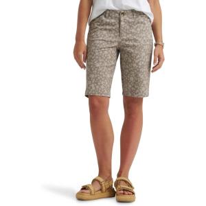 Lee Women’s Legendary 9″ Chino Bermuda Short(Mushroom/Salina Stone Floral)
