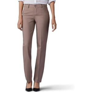 Lee Women’s Secretly Shapes Regular Fit Straight Leg Pant(Light Fawn)