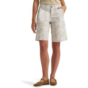 Lee Womens Ultra Lux Comfort with Flex-to-go Utility Bermuda Short(Natural/Soybean Palm)