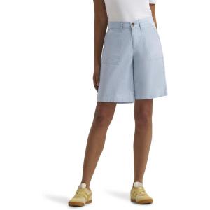 Lee Womens Ultra Lux Comfort with Flex-to-go Utility Bermuda Short(Shy Blue)