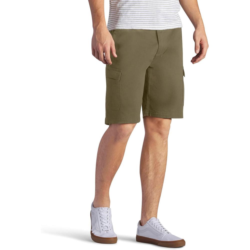 imageLee Mens Big amp Tall Extreme Motion Flat Front ShortBreen