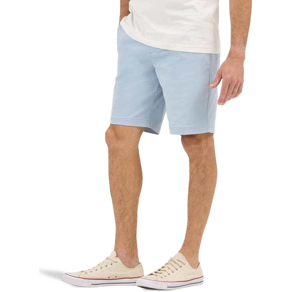 imageLee Mens Big amp Tall Extreme Motion Flat Front ShortShy Blue