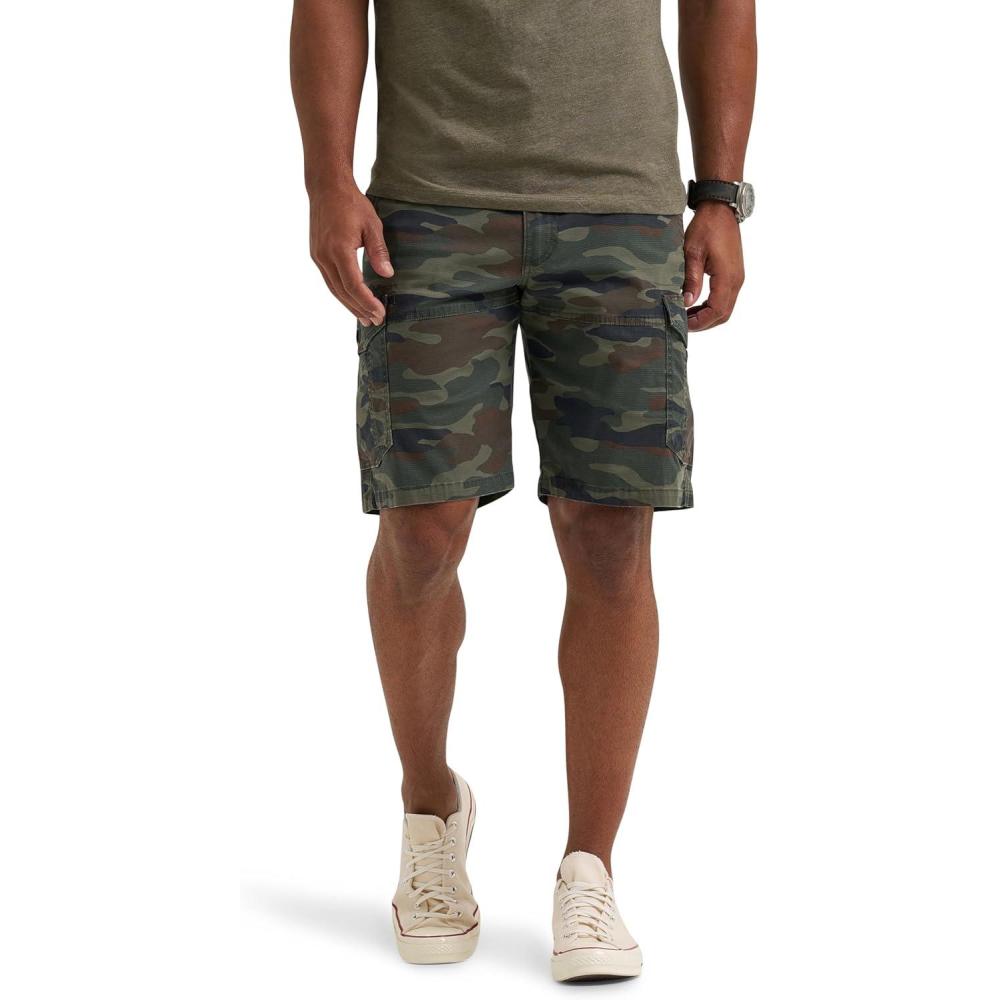 imageLee Mens Extreme Motion Swope Cargo ShortNew Moss Camo