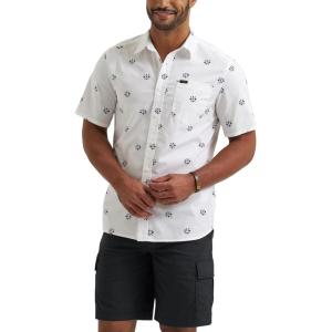 Lee Men’s All Purpose Classic Fit Short Sleeve Shirt(Indigo Geo)