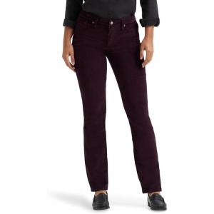 Lee Women’s Legendary Mid Rise Straight Leg Jean(Deep Wine Cord)