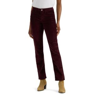 Lee Women’s Legendary Mid Rise Straight Leg Jean(Velvet Beet Cord)