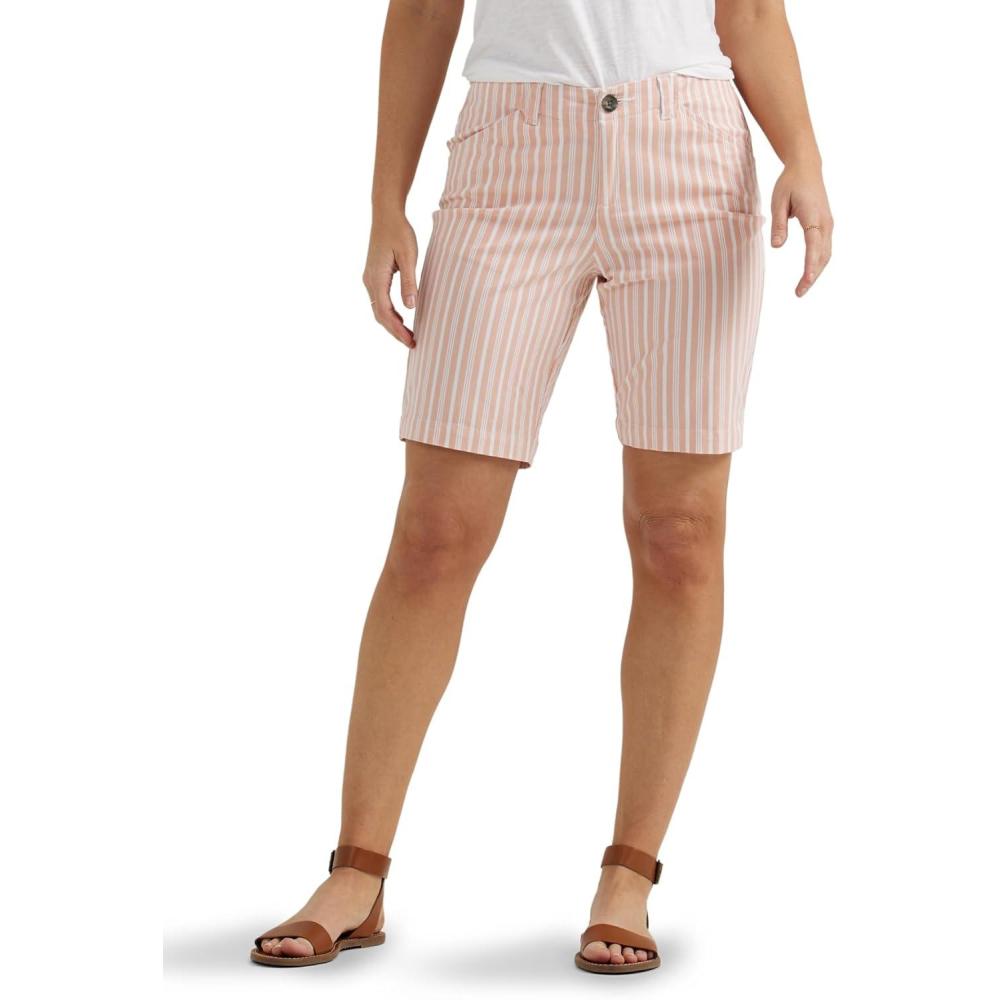 imageLee Womens Legendary 9 Chino Bermuda ShortBud Stripe