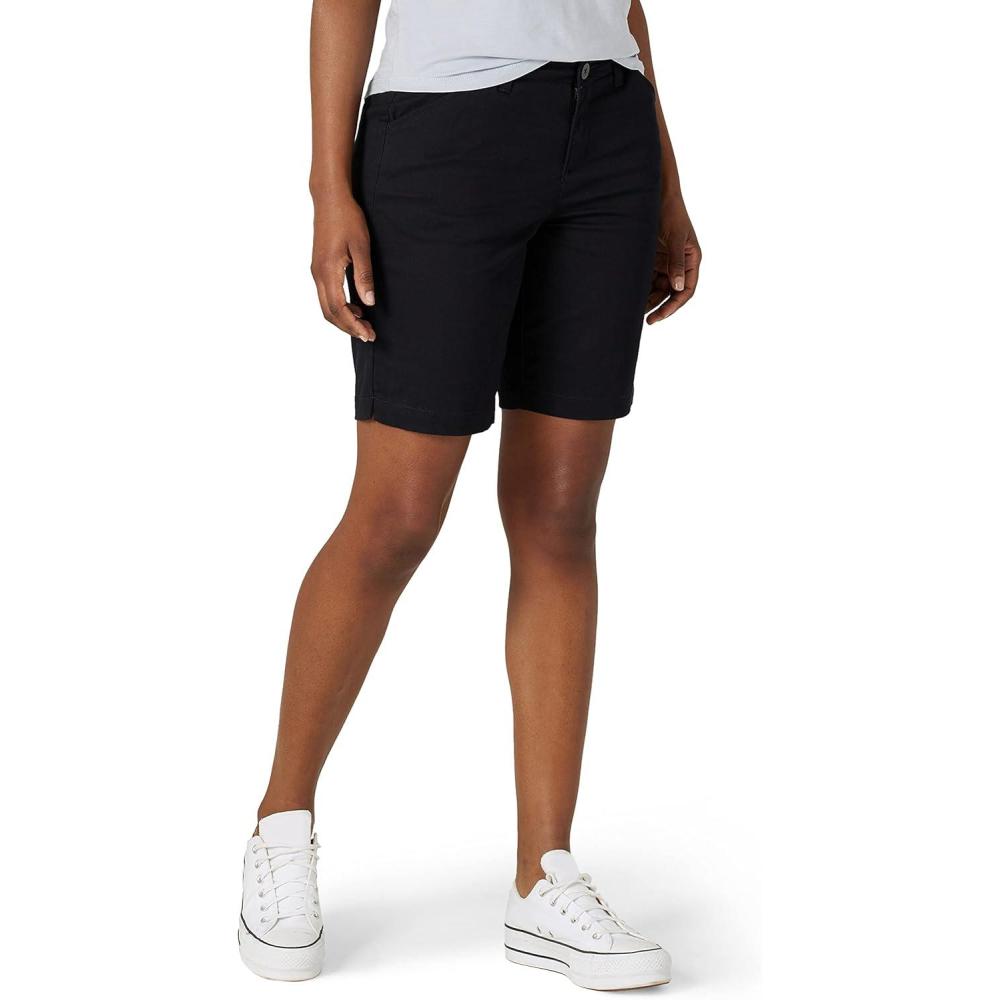 imageLee Womens Legendary 9 Chino Bermuda ShortJet Black