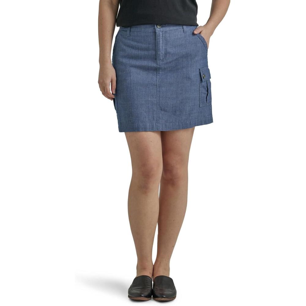 imageLee Womens Ultra Lux Comfort with Flextogo Cargo SkortChambray