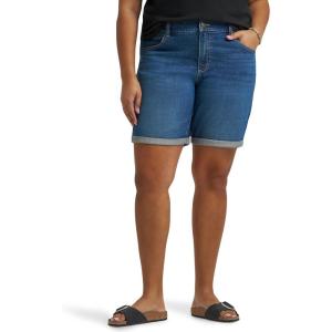 Lee Women’s Plus Size Legendary Relaxed Bermuda Short(Calm Lake)