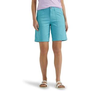 Lee Women’s Ultra Lux Comfort with Flex-to-go Utility Bermuda Short(Bay Blue)