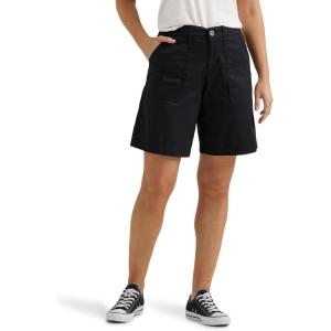 Lee Women’s Ultra Lux Comfort with Flex-to-go Utility Bermuda Short(Union-all Black)