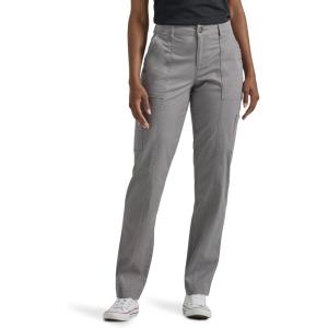 Lee Women’s Ultra Lux Comfort with Flex-to-go Utility Pant(Hd Gray)