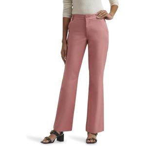 Lee Women’s Wrinkle Free Mid Rise Bootcut Pant(Mallory – Med Pink/Rose)