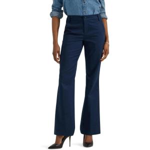 Lee Women’s Wrinkle Free Mid Rise Bootcut Pant(Rivet Navy)