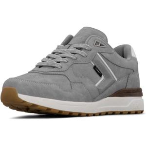 Lee Men’s Damien Retro Jogger Fashion Sneaker(Light Grey/White)