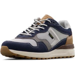 Lee Men’s Damien Retro Jogger Fashion Sneaker(Platinum/Midnight/Navy Denim)