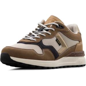 Lee Men’s Damien Retro Jogger Fashion Sneaker(White Onyx/Cuban Tobacco)