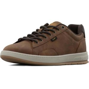 Lee Men’s Dante Retro Court Fashion Sneaker(British Tan/Chocolate)