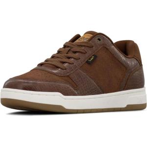 Lee Men’s Specter Retro Court Fashion Sneaker(Cognac/Cognac Crocodile)