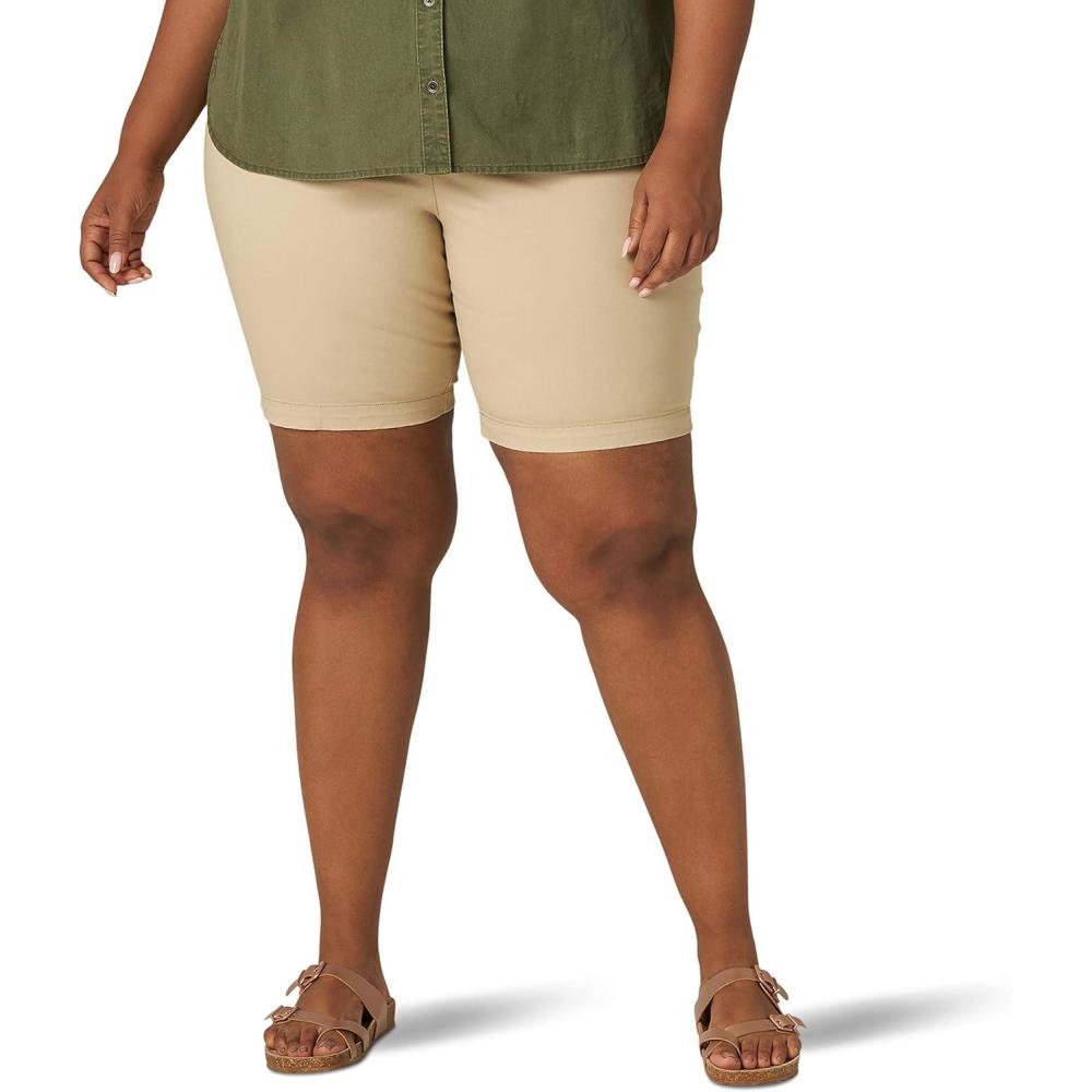 imageLee Womens Plus Size Legendary 9 Chino Bermuda ShortSafari
