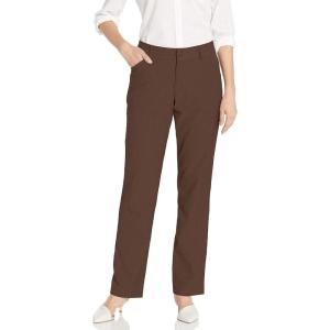 Lee Women’s Wrinkle Free Relaxed Fit Straight Leg Pant(Chestnut Herringbone)