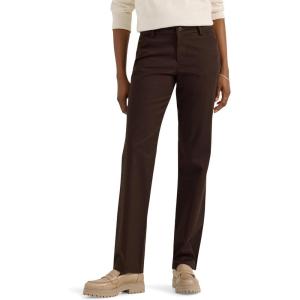 Lee Women’s Wrinkle Free Relaxed Fit Straight Leg Pant(Espresso)