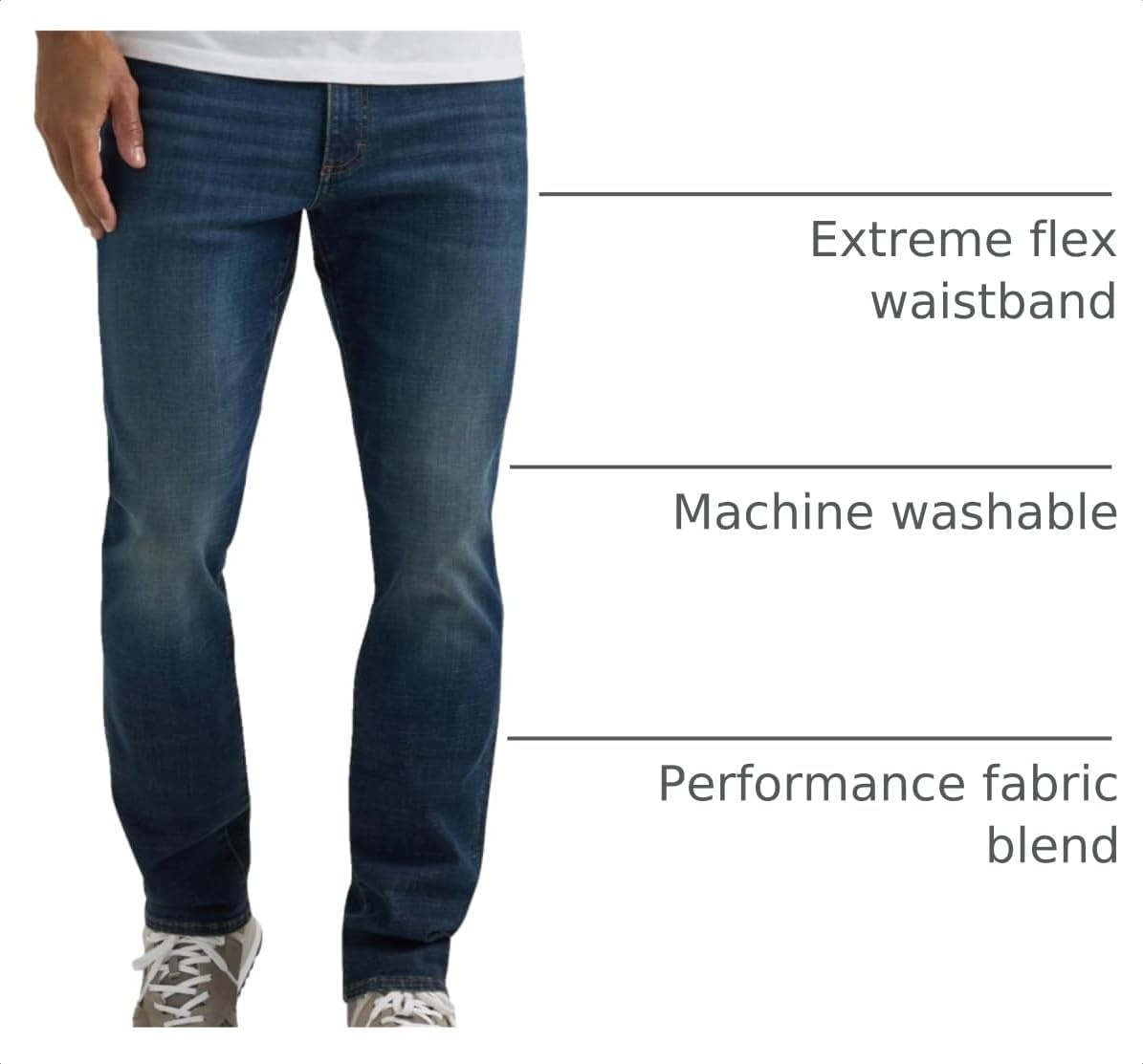 image:imageLee Mens Extreme Motion Regular Taper JeanAndover