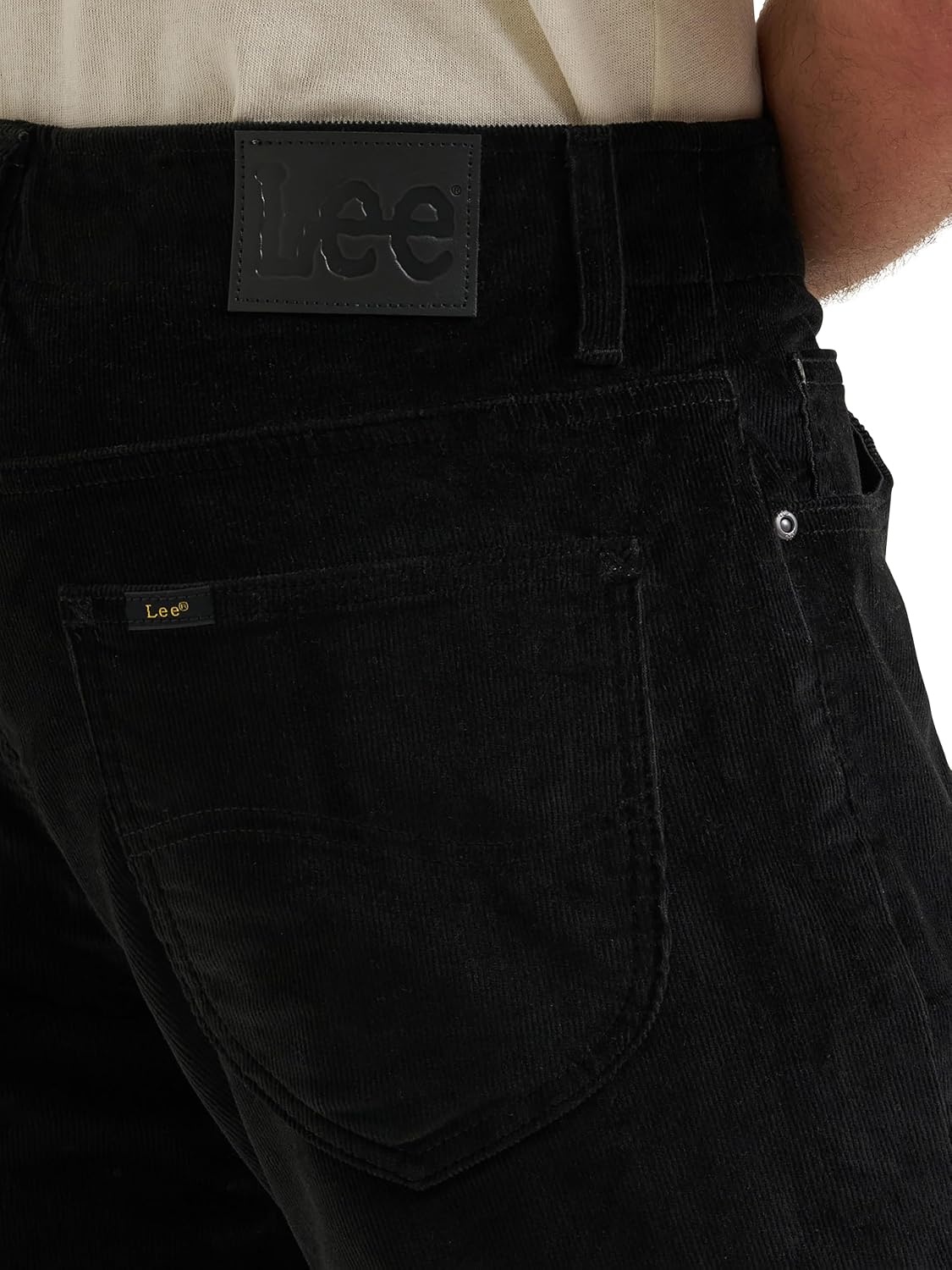 image:imageLee Mens Extreme Motion Straight Taper JeanBlack Corduroy